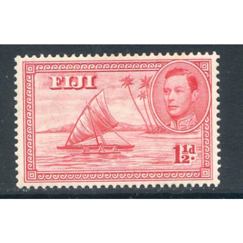 Fiji 1 1 2d Carmine SG251 Mounted Mint