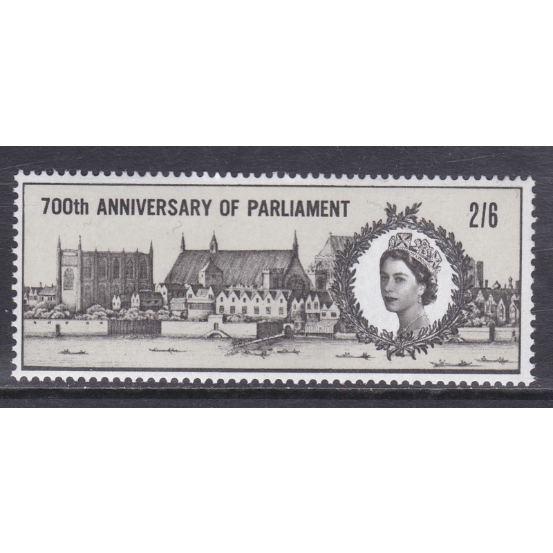 1965 sg664 2/6 700th Anniv of parliament queens head right UNMOUNTED MINT [SN]