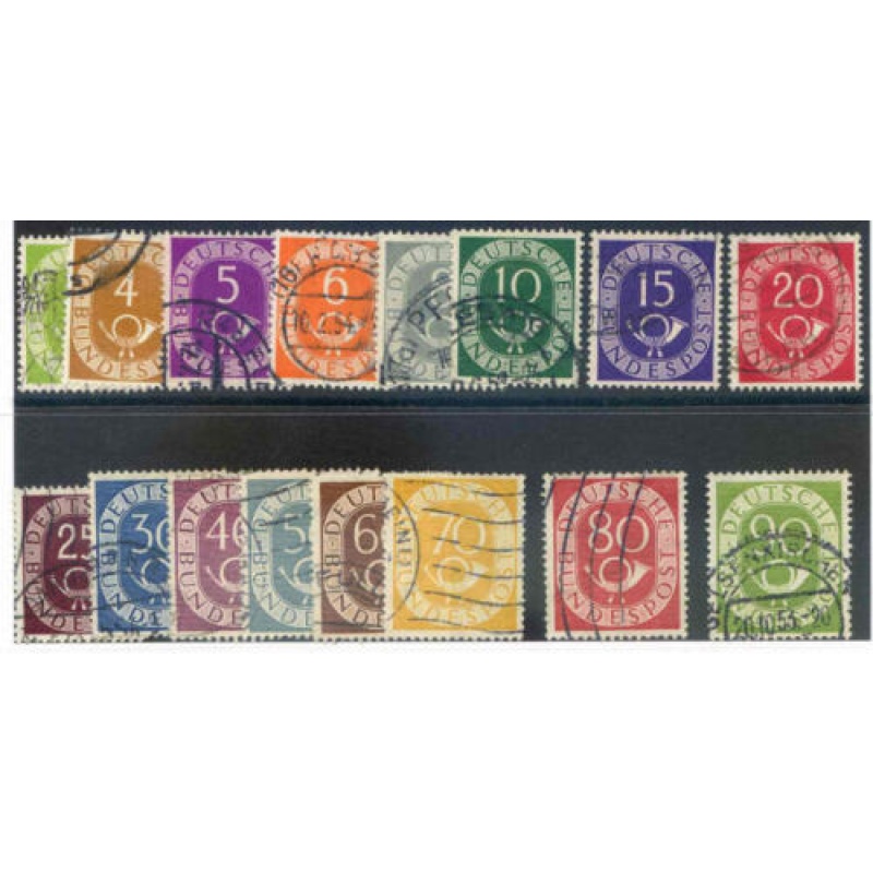 Germany 1951 52 Set SG1045 1060 Fine Used