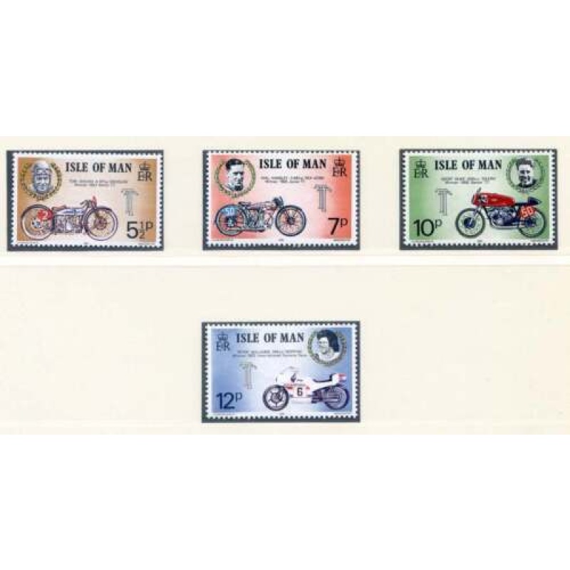 1975 Isle of Man SG63 66 Tourist Trophy Races Set Unmounted Mint