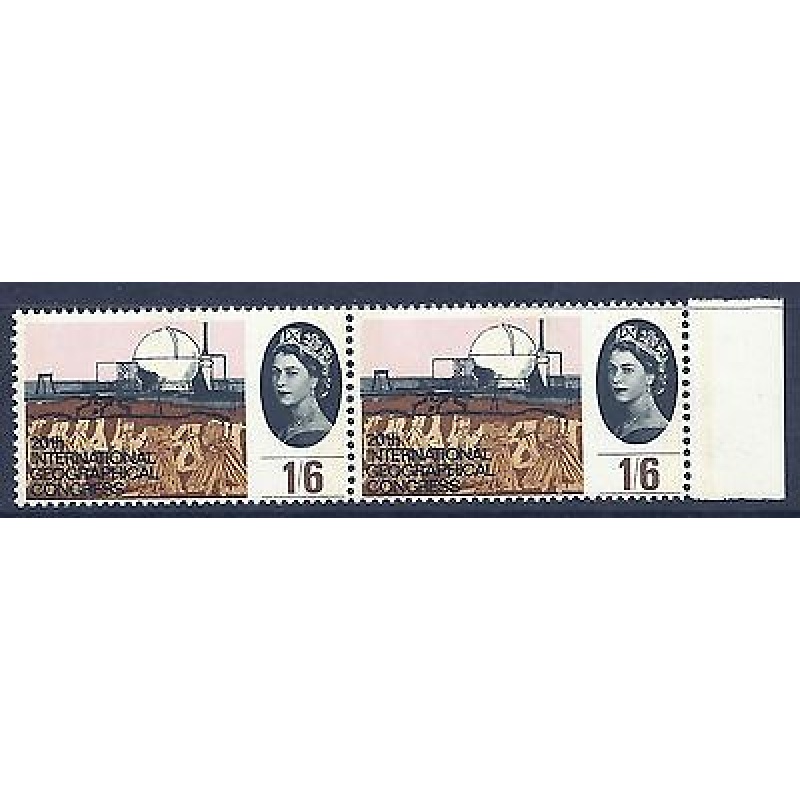 1964 sg654pa Geographical 1 6 (Phos) - Listed Variety - Narrow Band Right - MNH