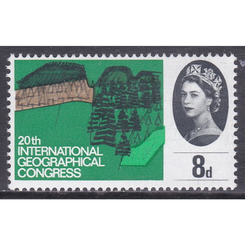 Sg 653 8d IGC pale Green Lawn Flaw UNMOUNTED MINT (SN)