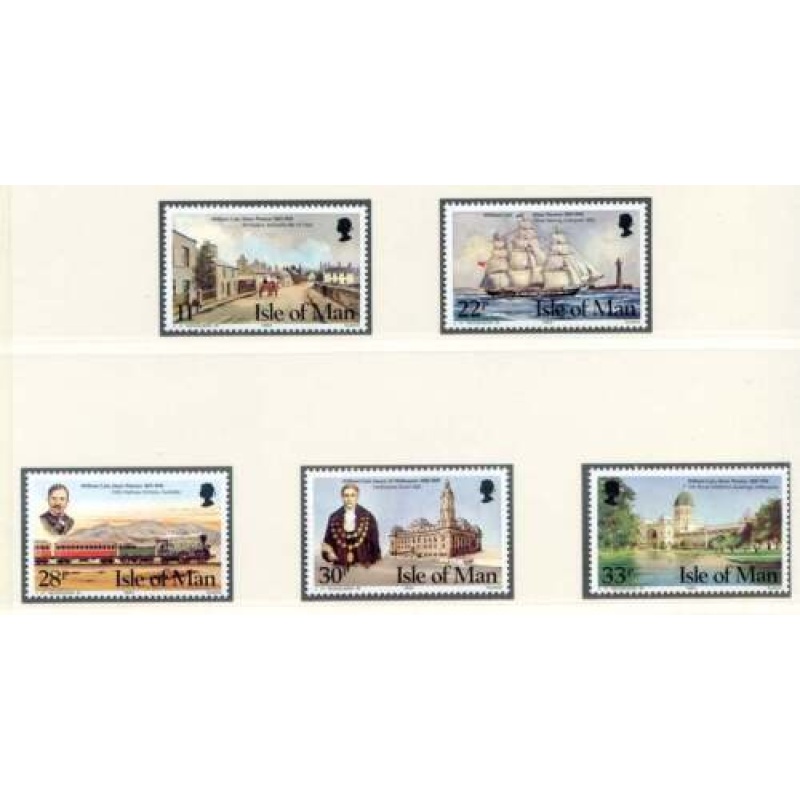 1984 Isle of Man SG274 SG278 William Cain Set Unmounted Mint