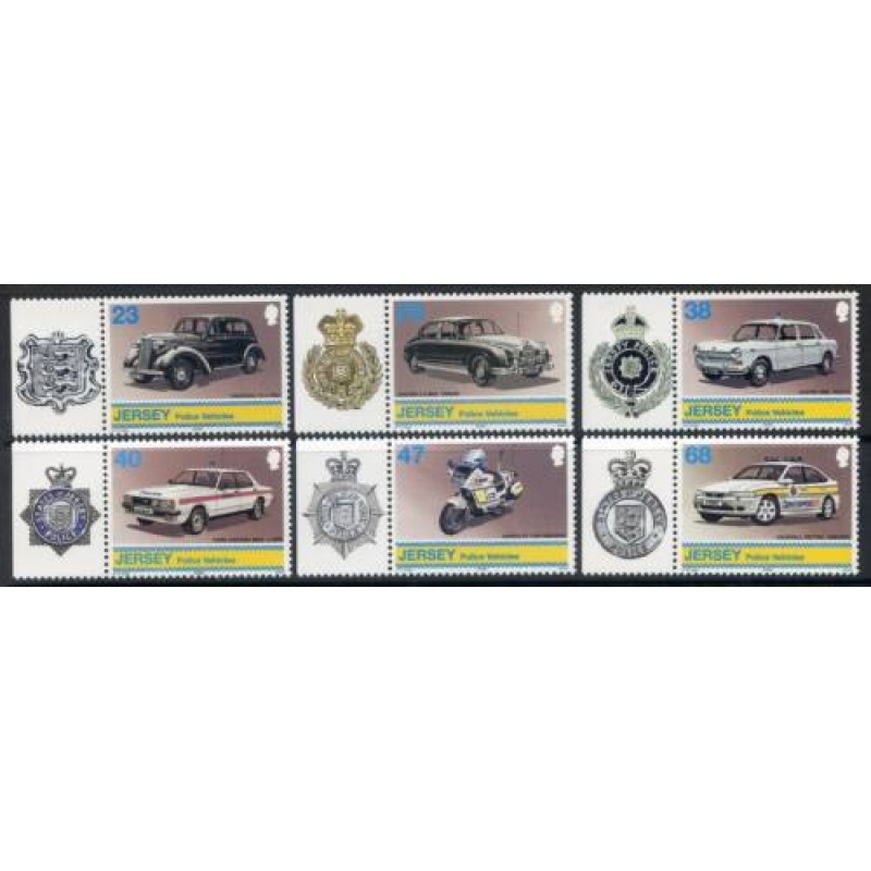 Jersey 2002 Police Vehicles Set SG1040 1044 Unmounted Mint