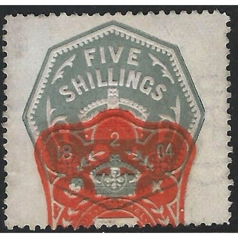 GB Revenue : General Duty Adhesive 5 shillings