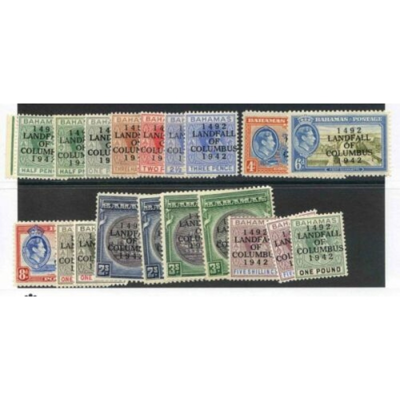 Bahamas SG157 162 Mounted Mint (inc Shades)