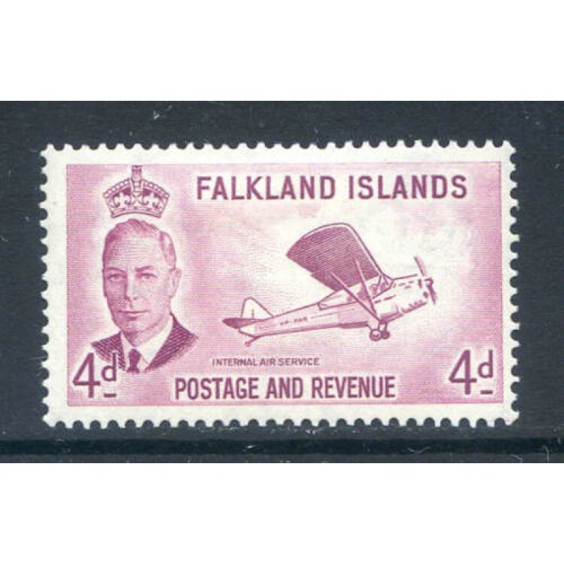 Falkland Islands 4d Reddish Purple SG177 Mounted Mint