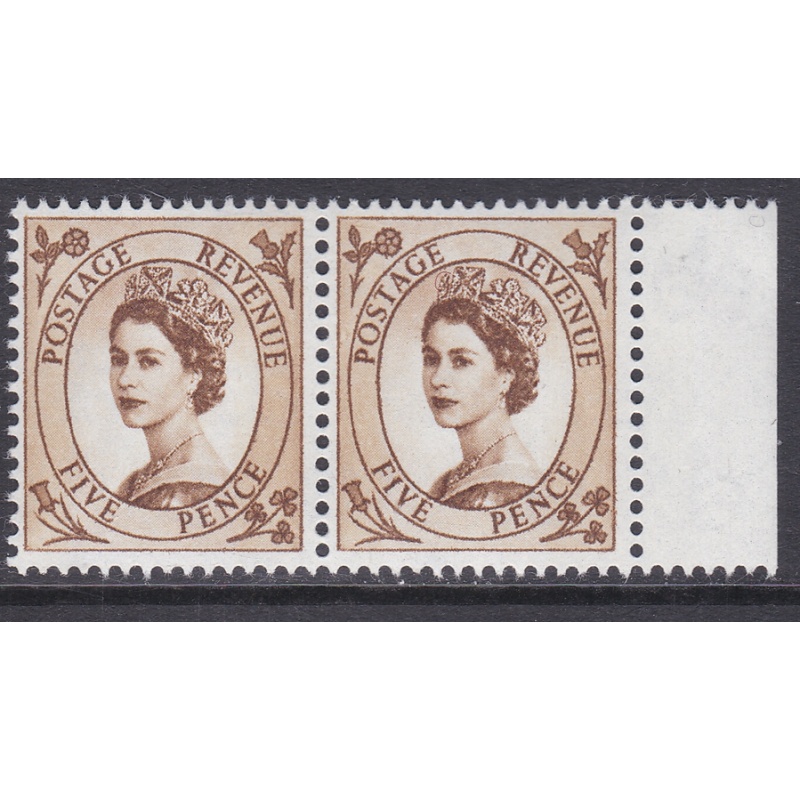 S101c 5d Wilding multi crowns variety - Neck retouch R2 12 UNMOUNTED MINT