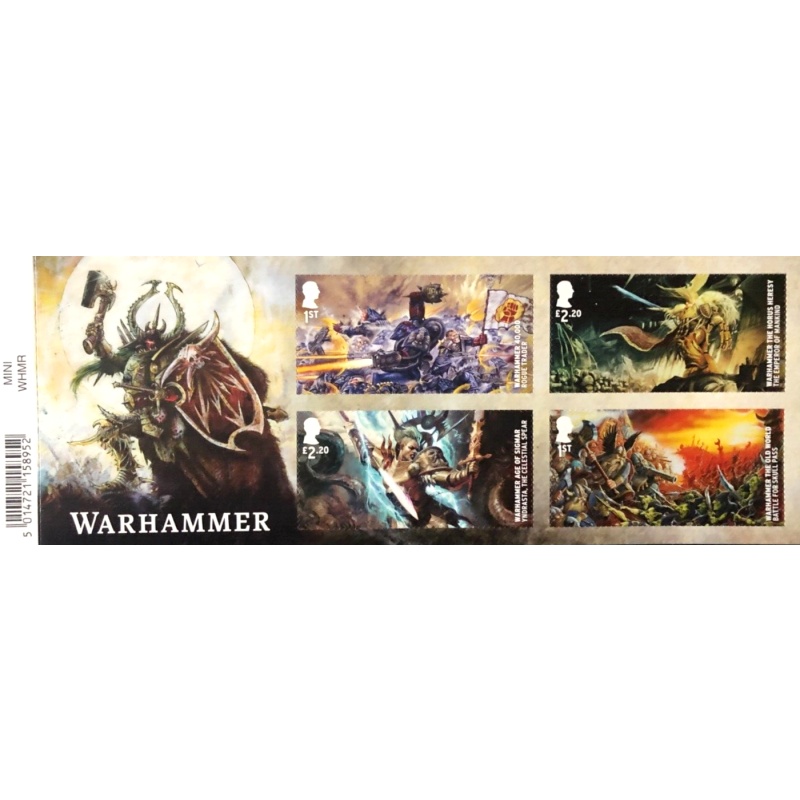 2023  warhammer barcode miniature sheet UNMOUNTED MINT