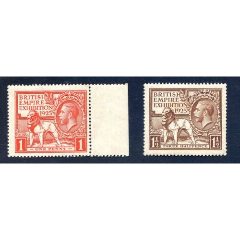 KGV 1925 Empire Exhibition set SG432 3 Unmounted Mint