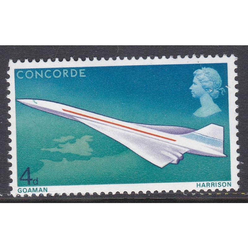 Sg784d 1969 Concorde 4d - Listed Flaw - Missing Phosphor -  UNMOUNTED MINT