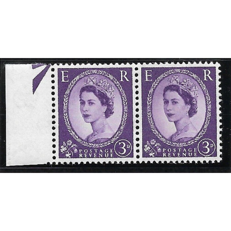 S78ba S78ba 3d Wilding Phosphor pair with variety - UNMOUNTED MINT