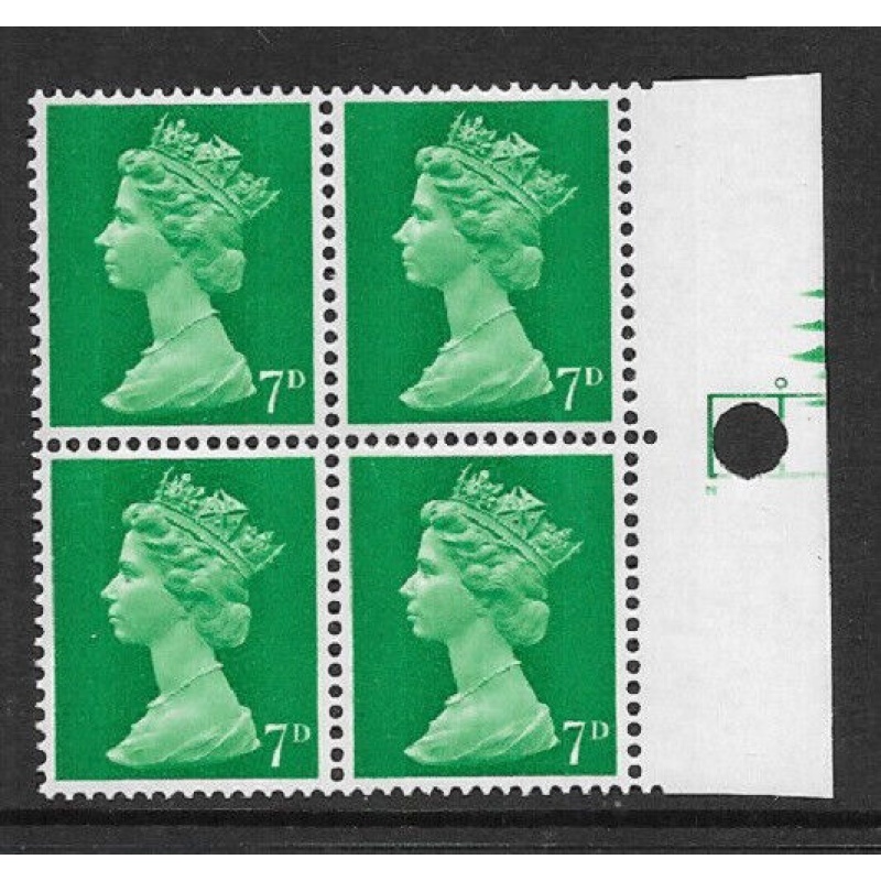 7d Pre-Decimal machin with PH1 LH margin UNMOUNTED MINT MNH