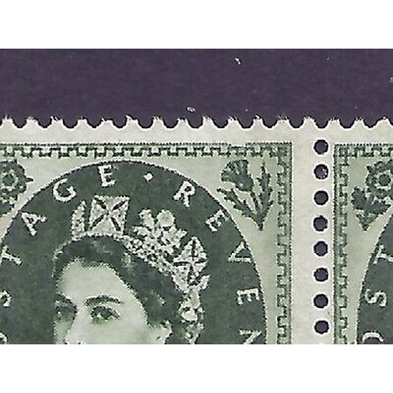 S128c 9d Wilding Violet Phos variety - Frame Break R.11 11 UNMOUNTED MINT MNH