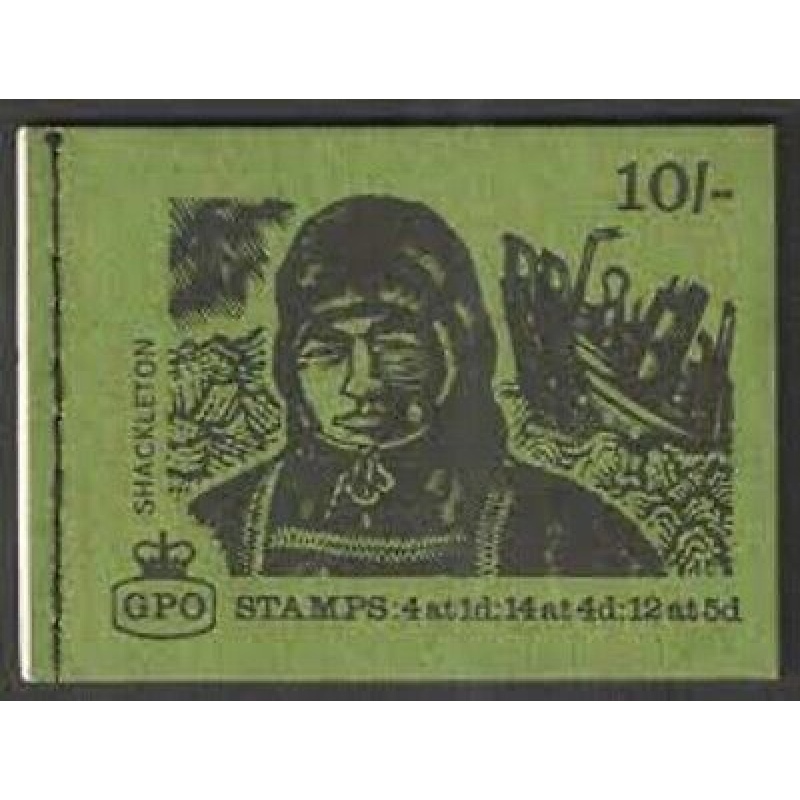 sg XP10 10 - Explorers Shackleton GPO booklet with all panes MNH