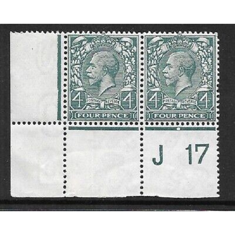 N23(1) 4d Grey Green Royal Cypher control J17 perf pair UNMOUNTED MINT