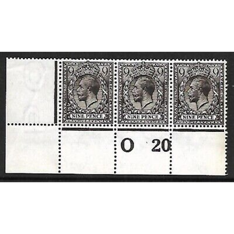 N29(4) 9d Very Deep Agate Royal Cypher control O20 with RPS Cert UNMOUNTED MINT