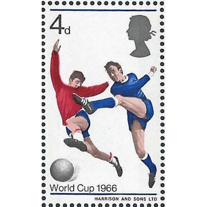 1966 World Cup 4d (Phos) - Red Shift Up Variety - MNH