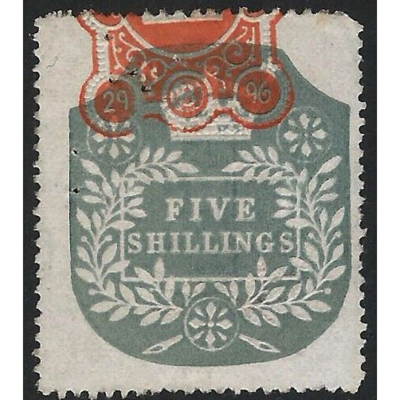 GB Revenue : General Duty Adhesive 5 shillings