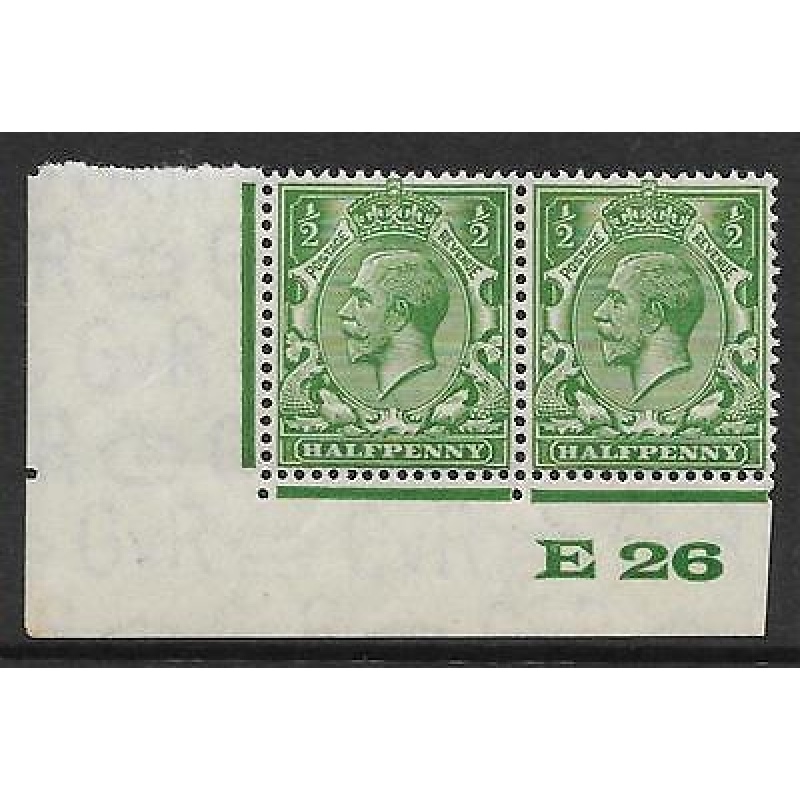 d Green Block Cypher Control E26 imperf UNMOUNTED MINT MNH