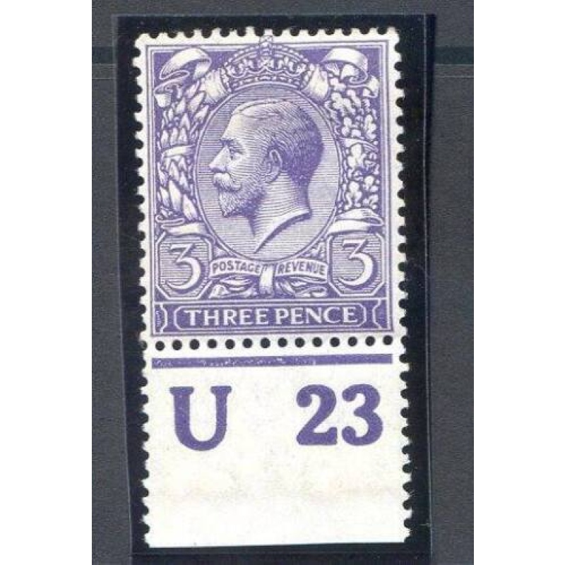 KGV 3d Bright Violet Spec N22 6 U23 (P) Control Mounted Mint