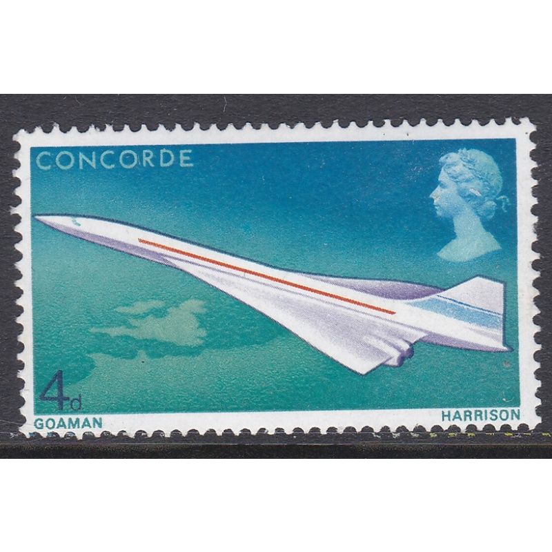 Sg784f 1969 Concorde 4d - Listed Flaw - Oil Slick -  UNMOUNTED MINT