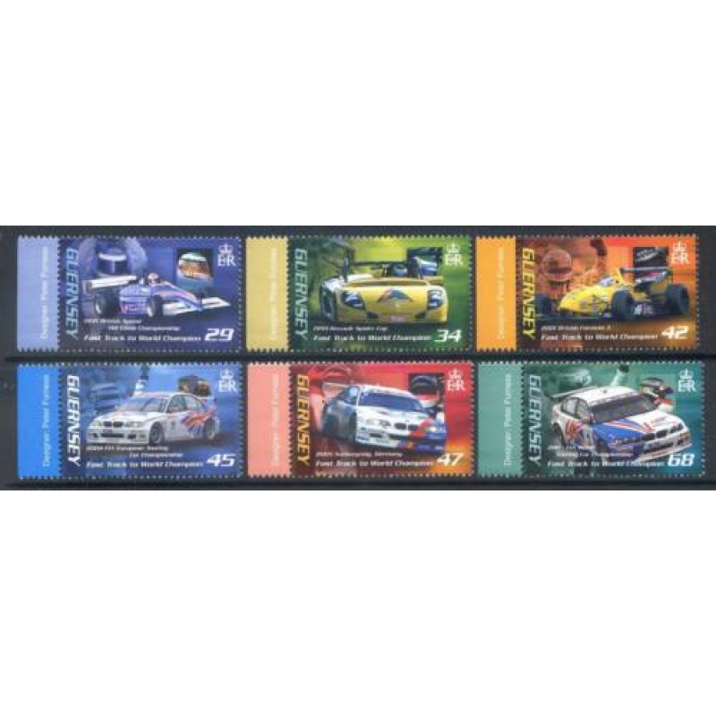 Guernsey 2006 Motor Racing set SG1103 1108 Unmounted mint