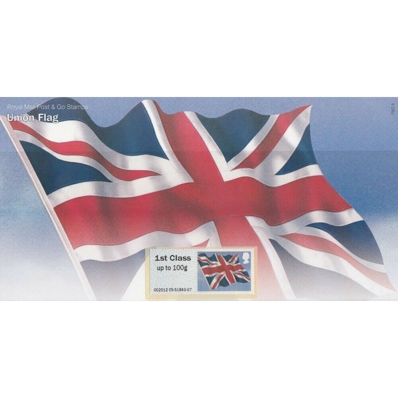 2012 Union Flag post  Go PG 8 UNMOUNTED MINT