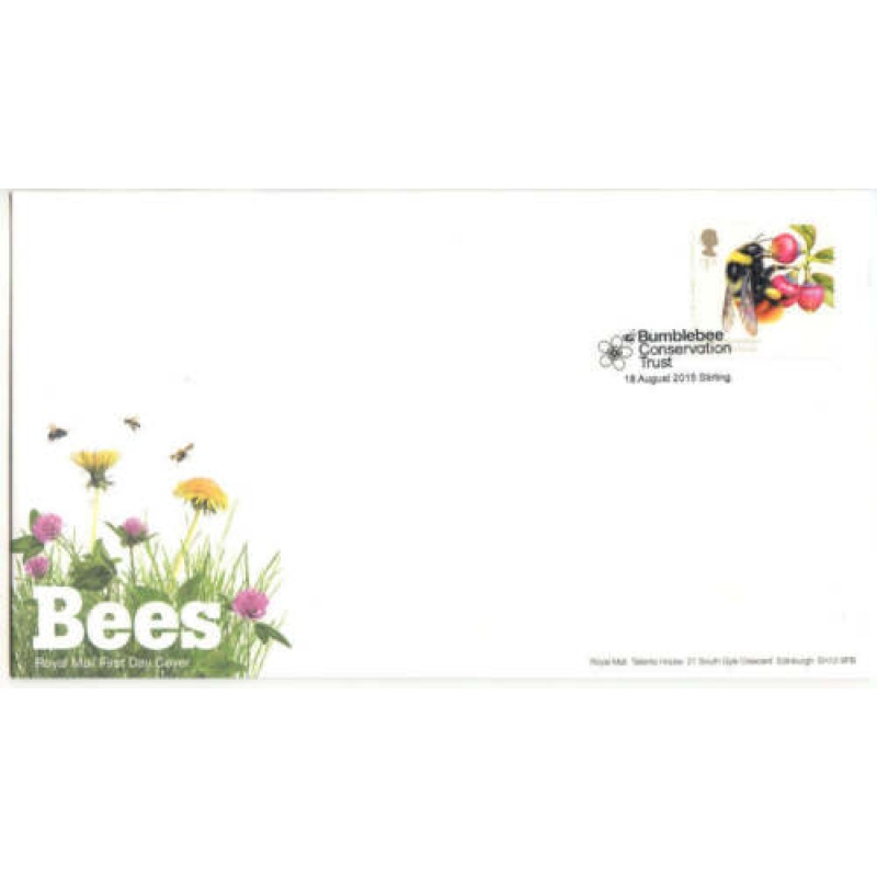 GB 2015 1st Class Bumblee Bee Conservation Trust Cancel