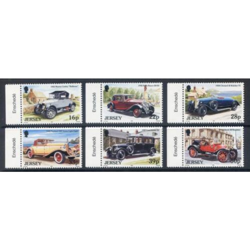 Jersey 1992 Vintage Cars Set SG591 596 Unmounted mint