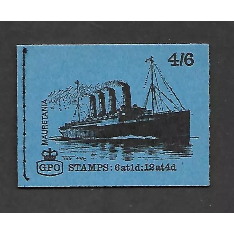 LP55 Ship series Mauretania GPO stitched Booklet 4 6 Complete U M MNH