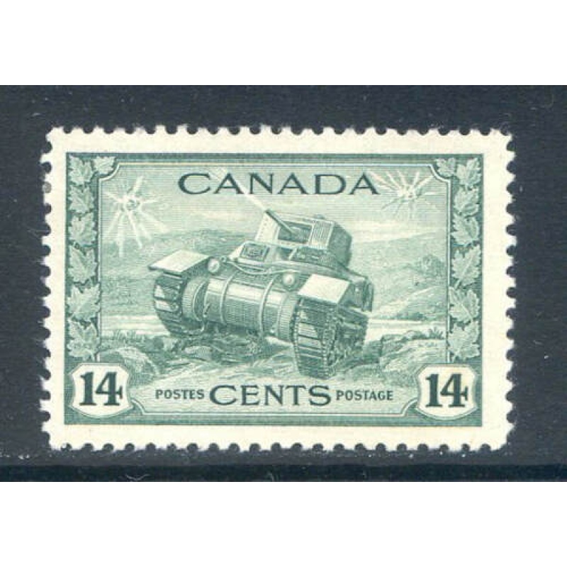 Canada 14c Dull Green SG385 Mounted Mint