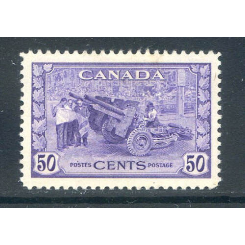 Canada 50c Violet SG387 Mounted Mint