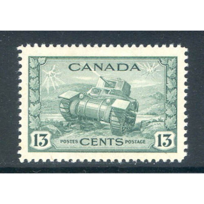 Canada 13c Dull Green SG384 Mounted Mint