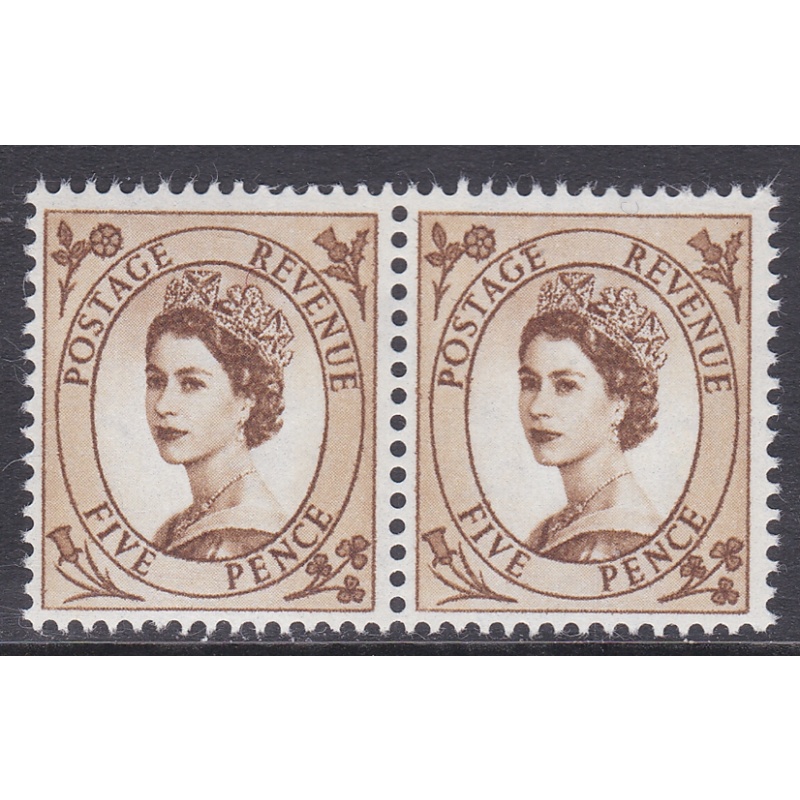 S103a 5d Wilding Spot by E of postage R4 8 Pair UNMOUNTED MINT