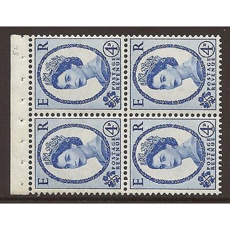 SB106 Wilding booklet pane Crowns perf type I UNMOUNTED MNT MNH