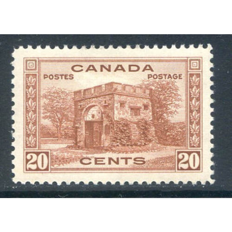 Canada 20c Red Brown SG365 Mounted Mint