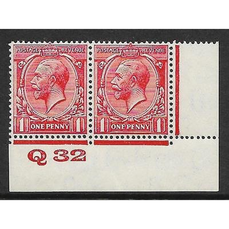 1d Scarlet Block Cypher Control Q32 UNMOUNTED MINT MNH