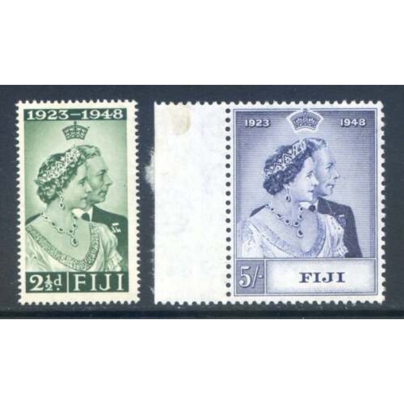 Fiji 1948 Silver Wedding set SG270 1 Mounted Mint