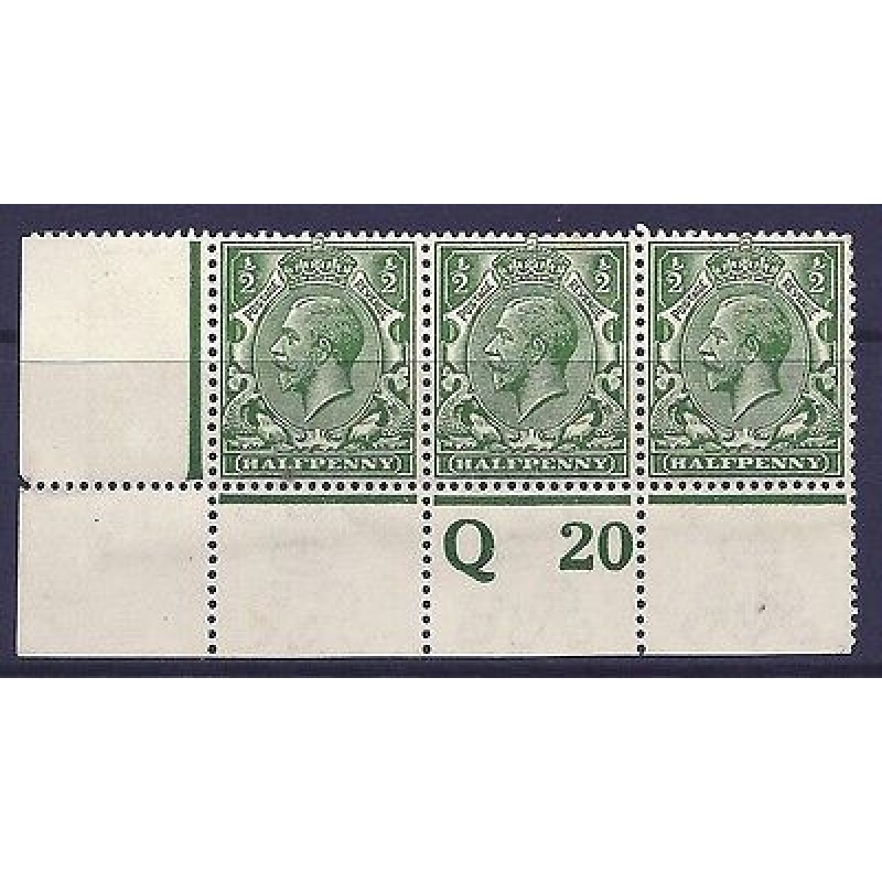 N14(2) d Deep Green Control Q 20 perf UNMOUNTED MINT with faults