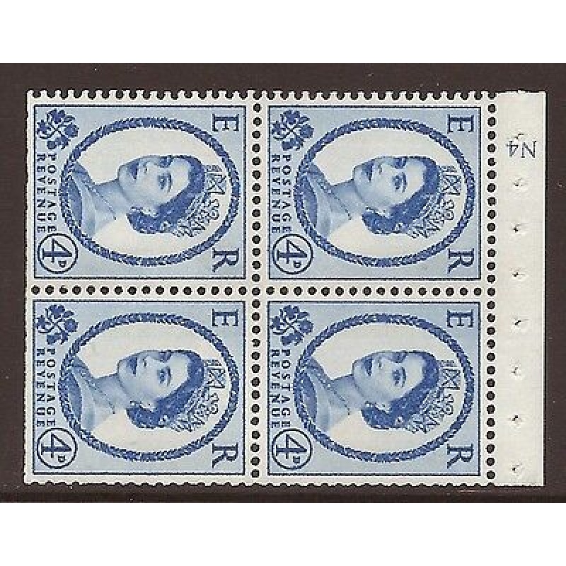 SB108 Wilding booklet pane Blue Phos Cyl N4 No Dot perf type I UNMOUNTED MNT MNH