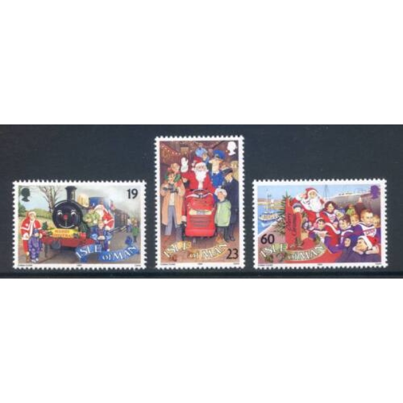 Isle Of Man 1994 Christmas Set SG626 628 Unmounted Mint