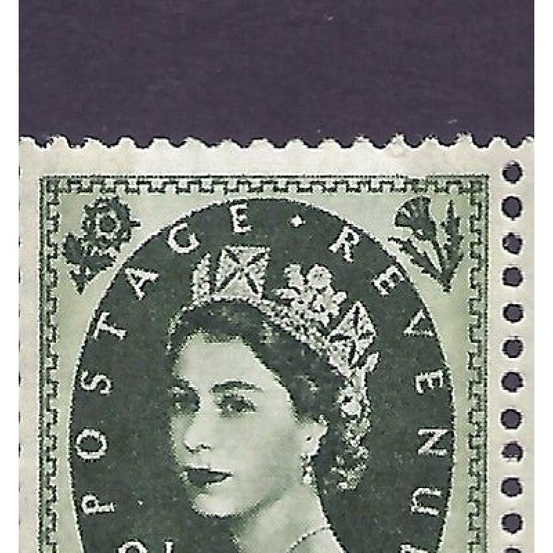 S128c 9d Wilding Violet Phos variety - Frame Break R.11 11 UNMOUNTED MINT MNH