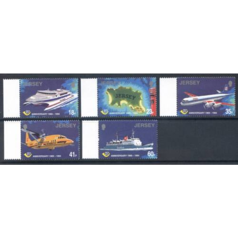 Jersey 1994 Postal Admin Set SG674 678 Unmounted Mint