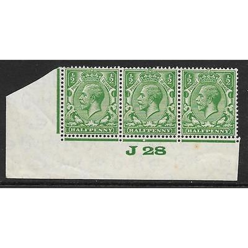 d Green Block Cypher Control J28 imperf UNMOUNTED MINT MNH