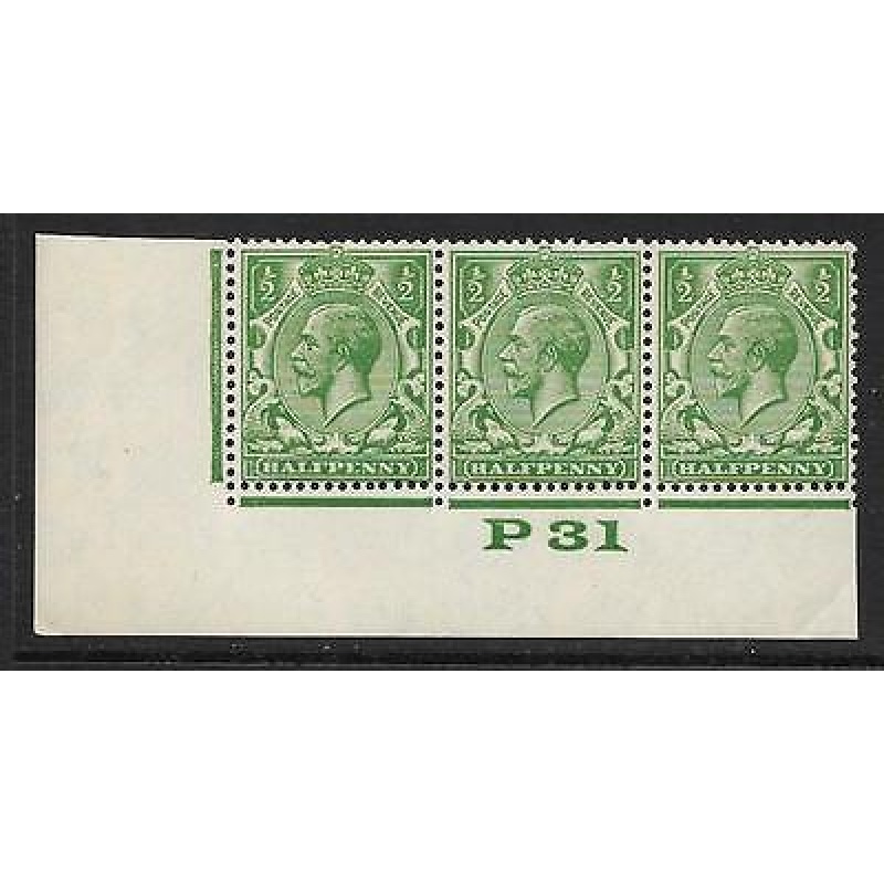 d Green Block Cypher Control P31 imperf UNMOUNTED MINT MNH