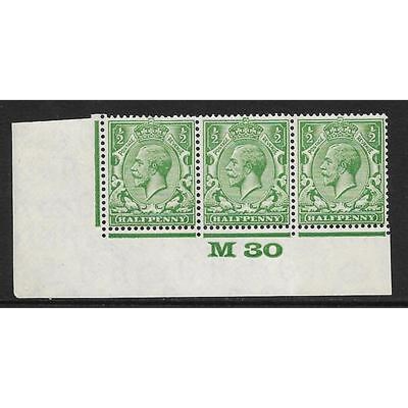 d Green Block Cypher Control M30 imperf UNMOUNTED MINT MNH