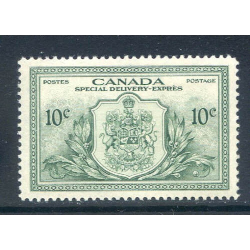 Canada 10c Green SGS15 Mounted Mint