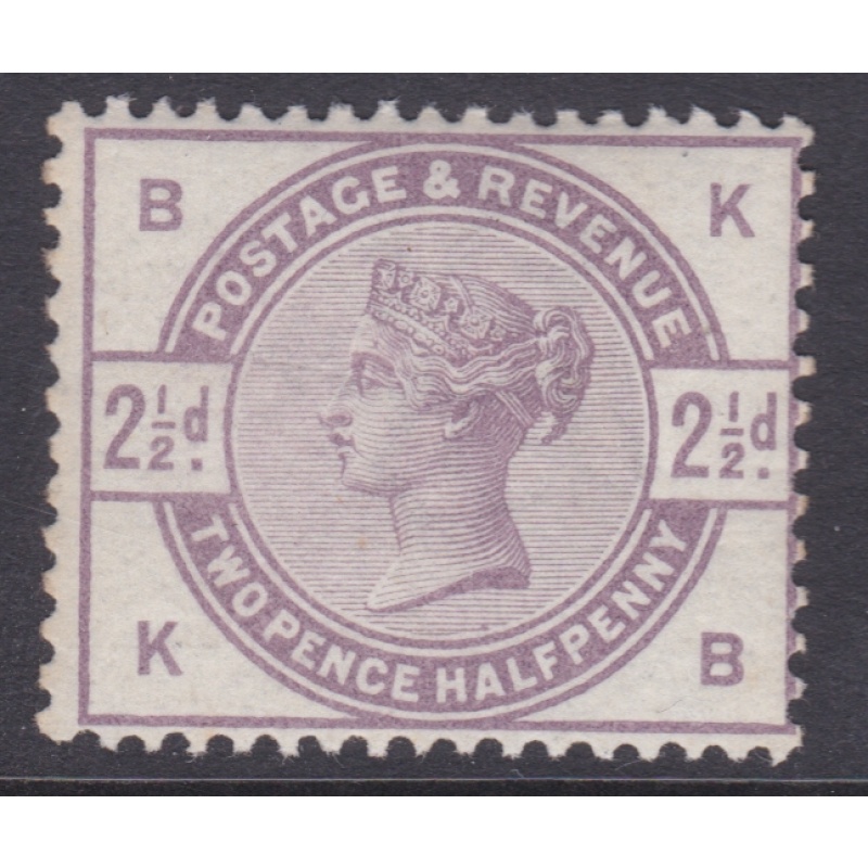 SG190 1883 2½d lilac K-B UNMOUNTED MINT