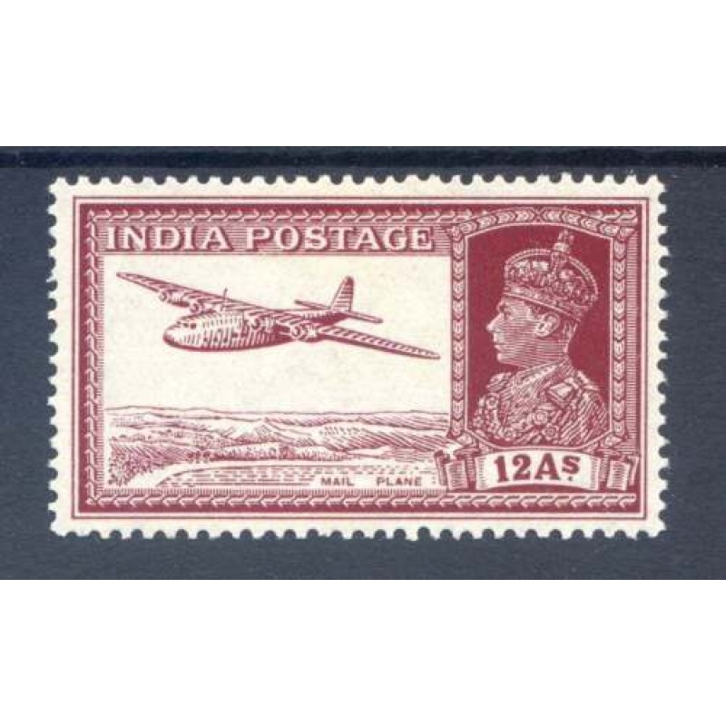 India 12a Lake SG258 Mounted Mint